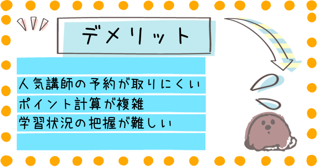 まなぶてらす デメリット